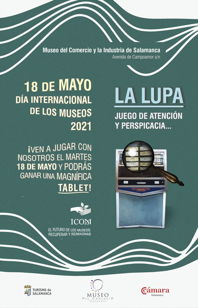 Se propuso este año, a los visitantes, un juego nuevo, que denominamos La Lupa. El juego consistía en localizar algunas imágenes de un tema concreto en el interior del Museo del Comercio.