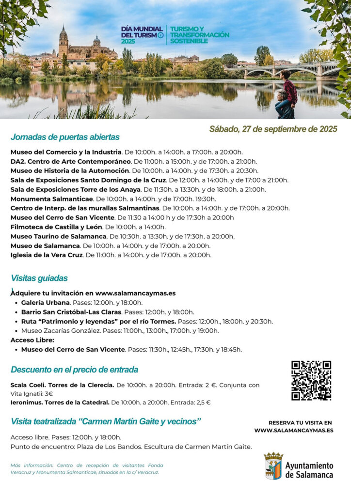 27 DE SEPTIEMBRE. DÍA MUNDIAL DEL TURISMO 2025.
