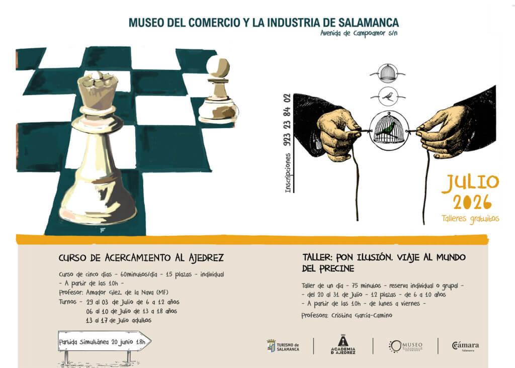 Talleres gratuitos. Julio 2026